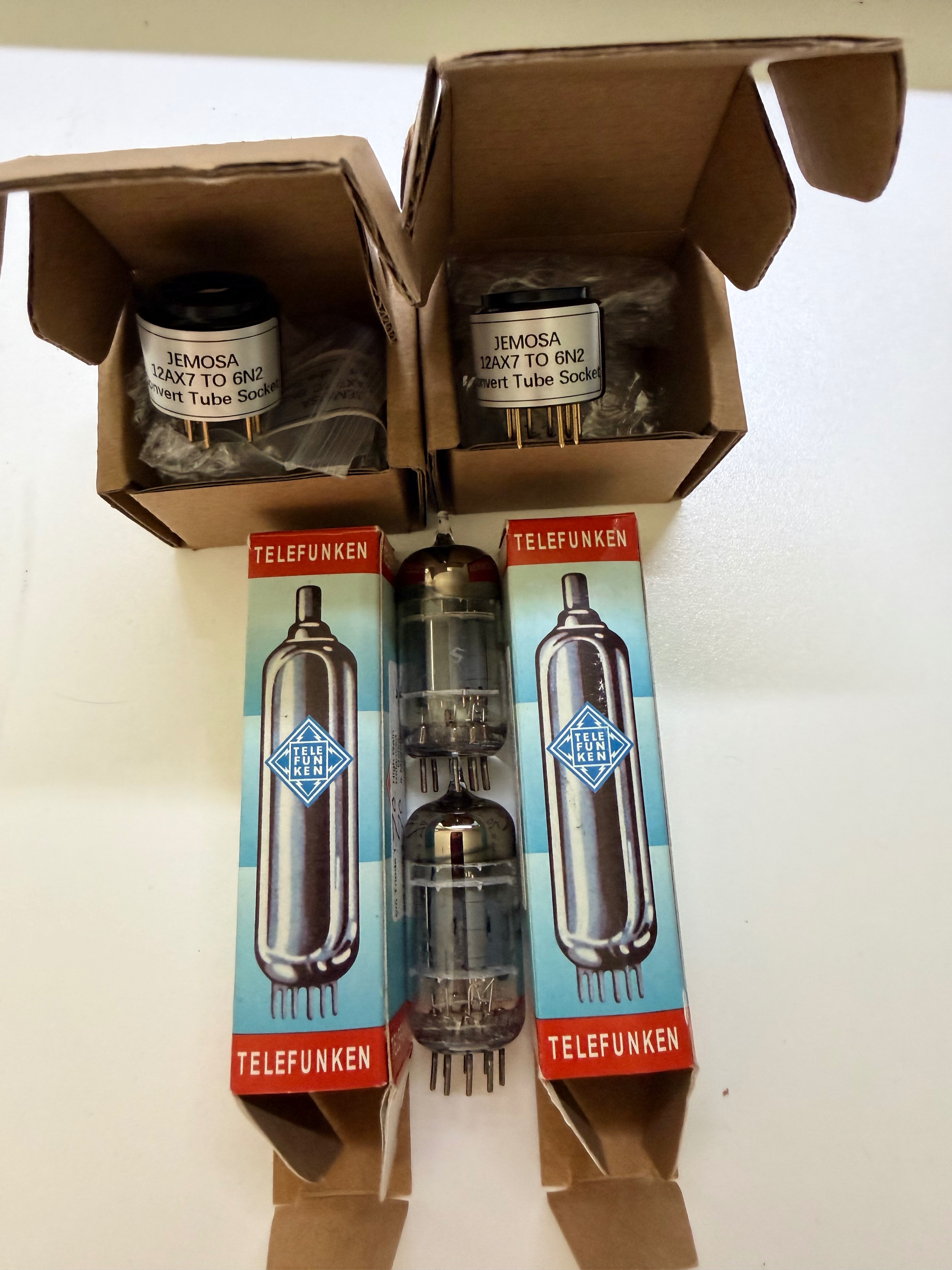 12ax7 Closed: Sylvania 12AX7 Matched Pair, 12AX7->6n2 adapter, RCA 6AS7G Tube ...
