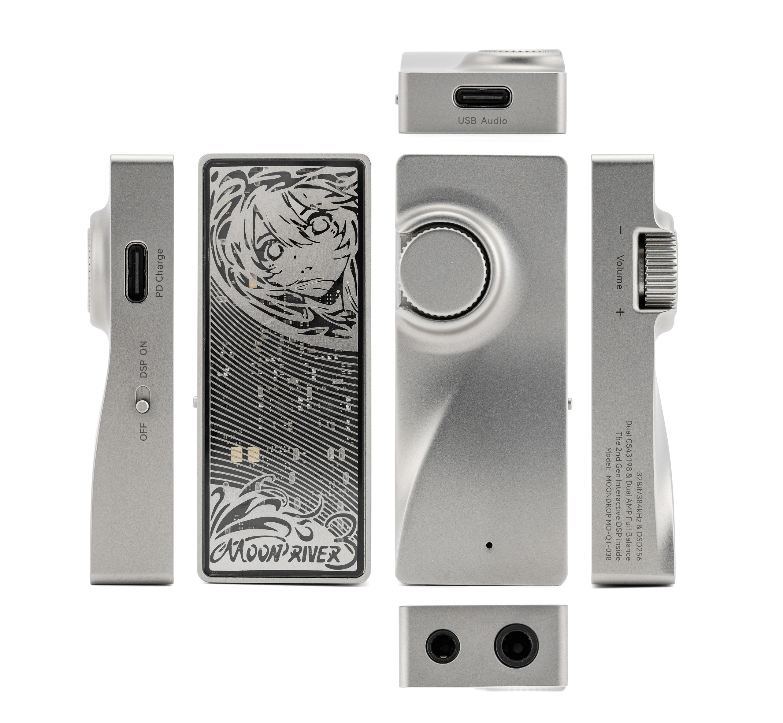 MOONDROP NEXT-GEN: MOONRIVER 3 Portable DAC/AMP | Headphone 