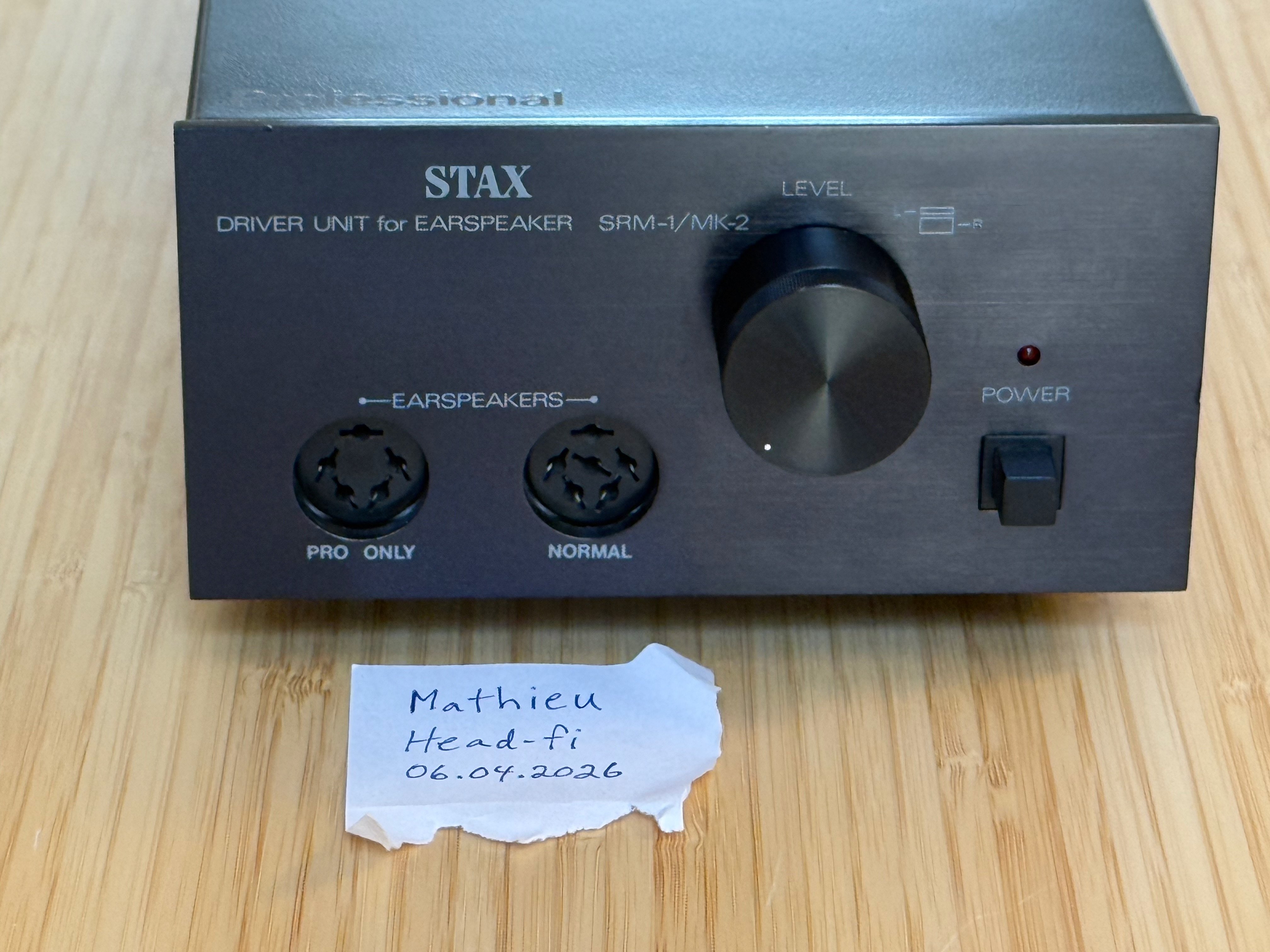Ensemble Stax SRM-1 MK-2 (driver) + Casque SR-30 - Câble Alim Personnalisé - Japon