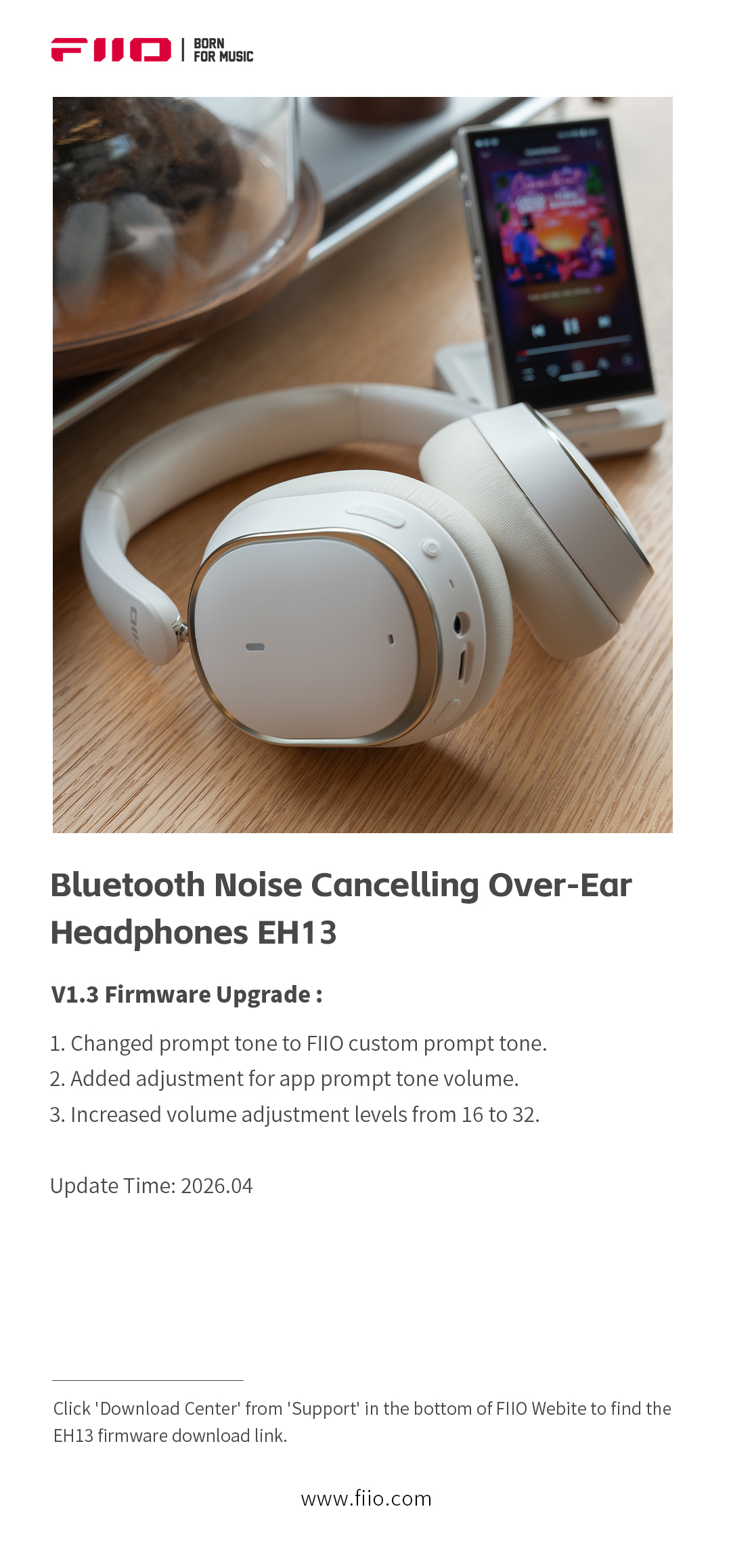 FIIO EH13 Bluetooth Noise canceling Over ear Headphones To Be Launched fiio-eh13-bluetooth-noise-canceling-over-ear-headphones-to-be-launched