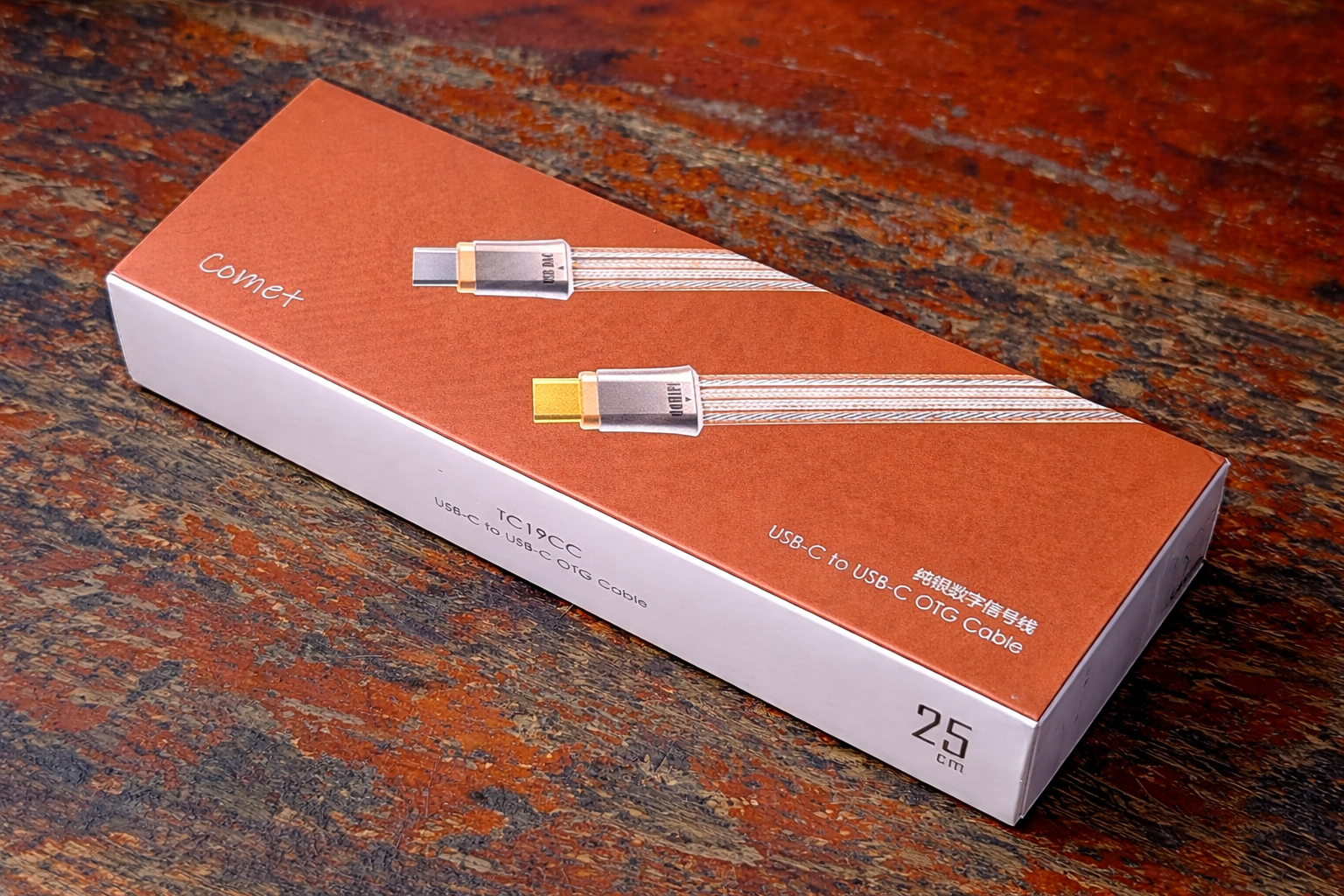 ddHiFi TC19CC (Comet) Flagship Pure Silver USB-C to USB-C OTG