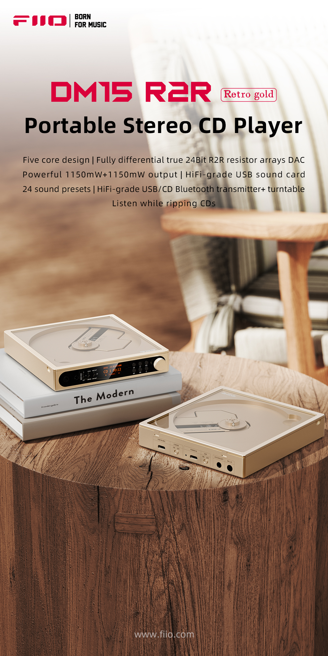 Truly Portable and Truly HiFi! Portable Stereo CD Player DM15 R2R Is ...