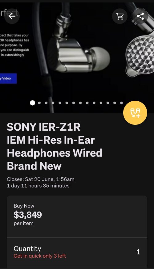 SONY IER-Z1R | Page 910 | Headphone Reviews and Discussion - Head