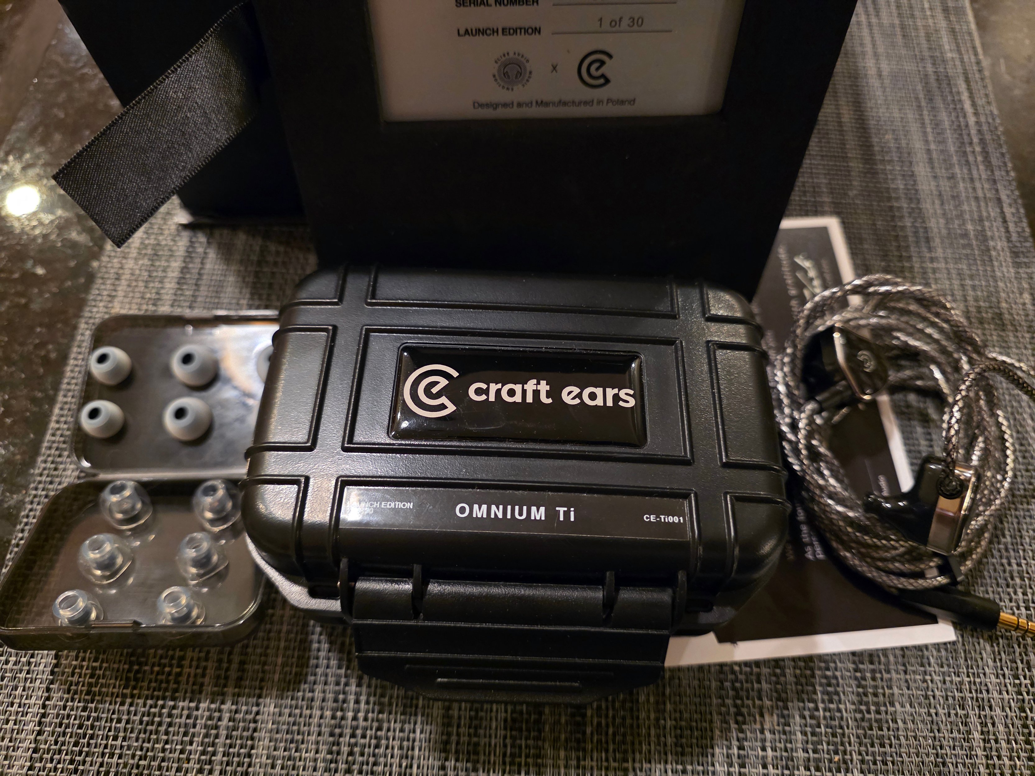 Craft Ears X Elise Audio Omnium Ti (Launch Edition - #1 of 30), w