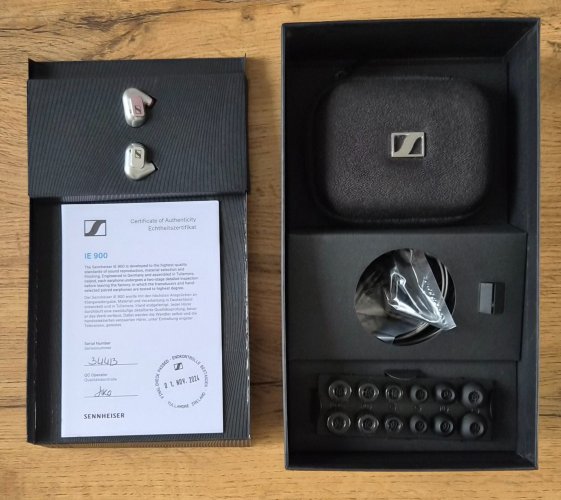 Sennheiser IE 900 IEM Wired Audiophile Earphones + Custom Cable