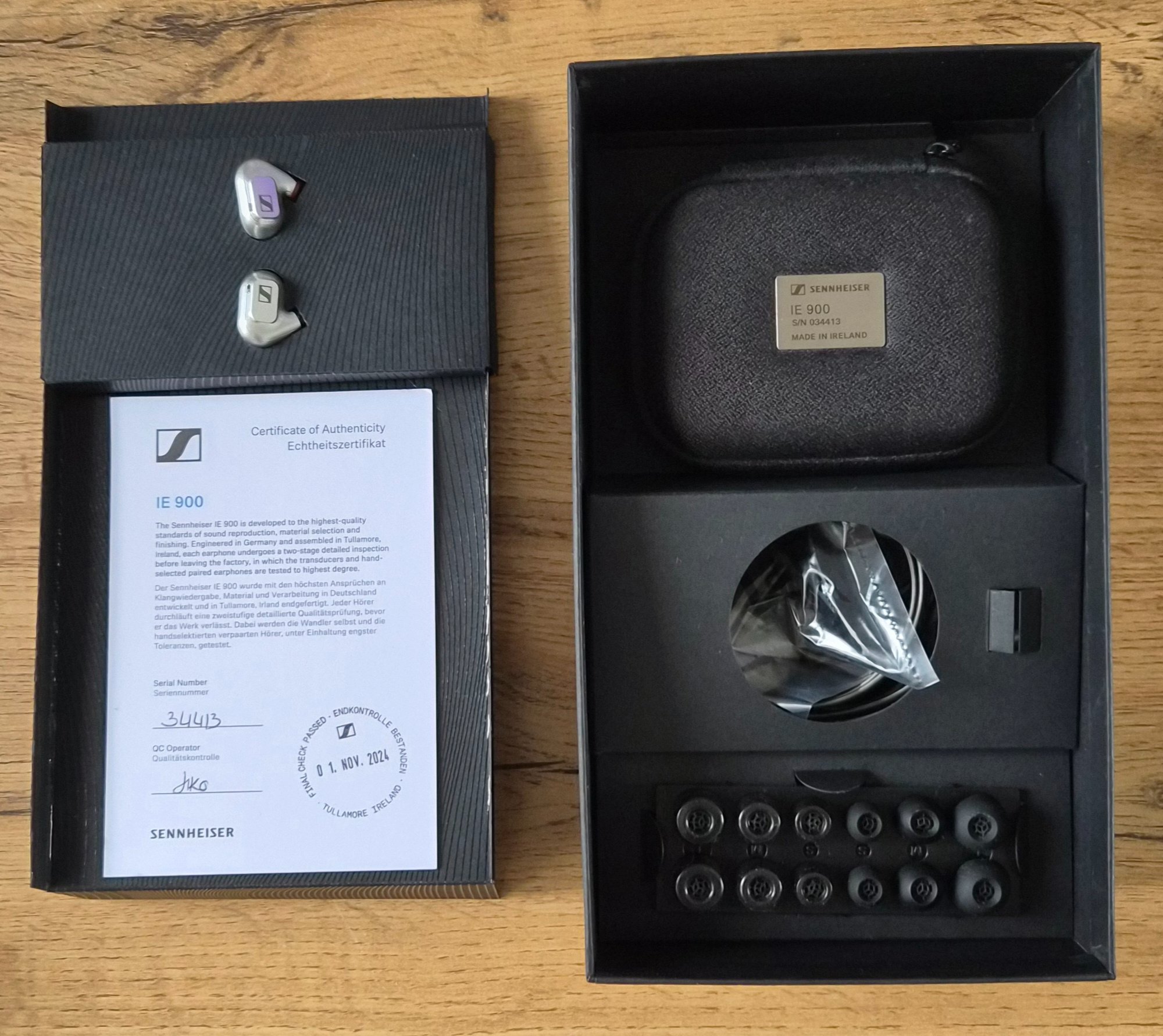 Sennheiser IE 900 IEM Wired Audiophile Earphones + Custom Cable