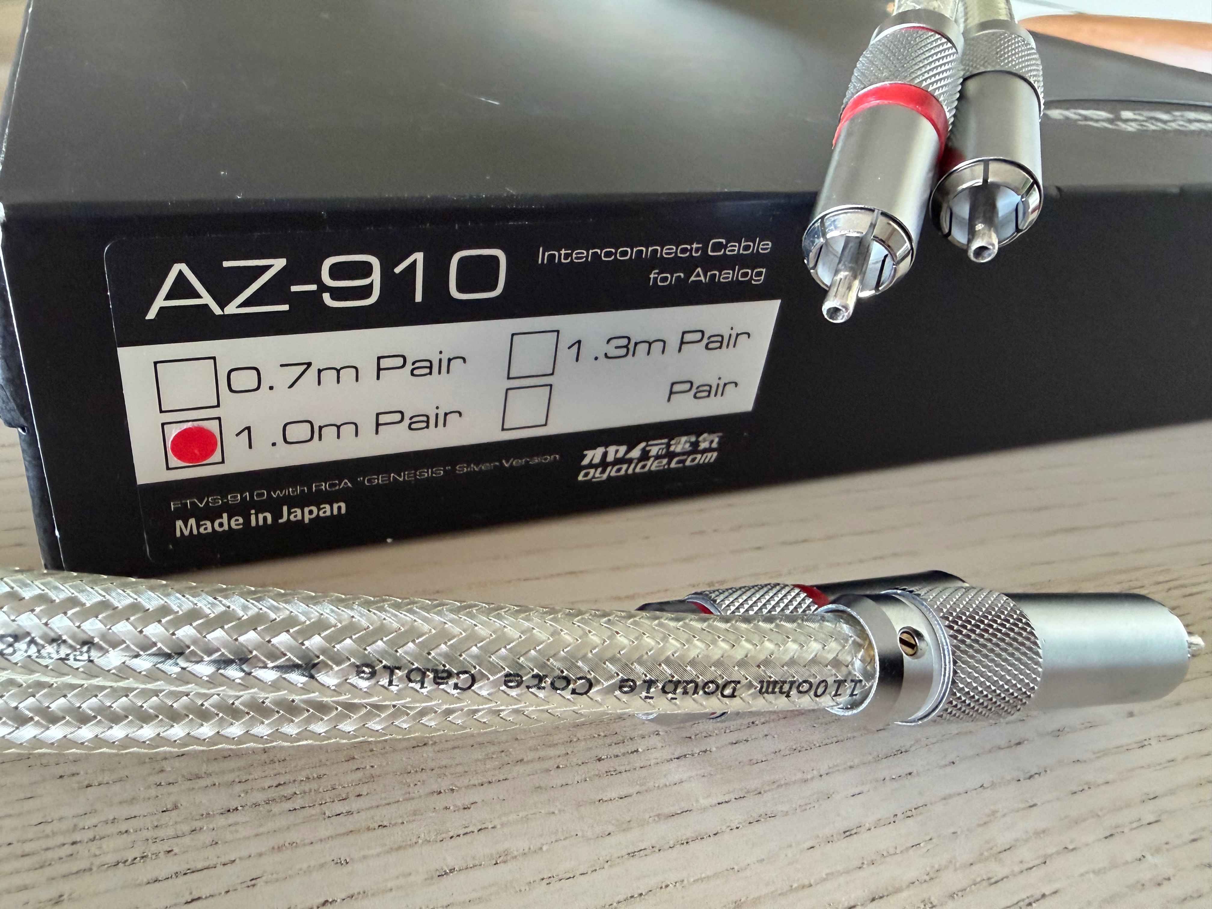 Oyaide AZ-910 1m RCA interconnect | Headphone Reviews and