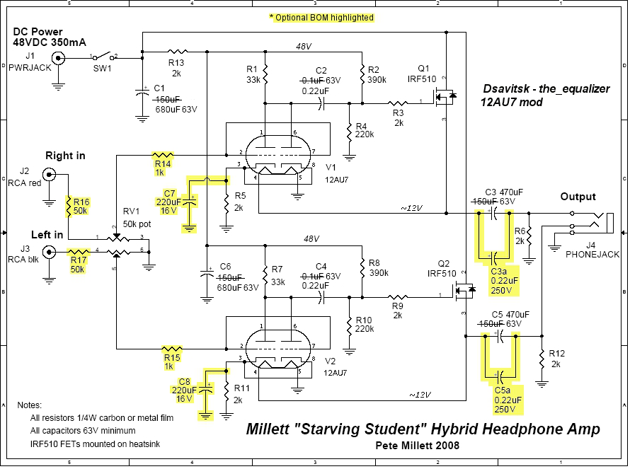 Millett Hybrid Vacum Tube Amp 