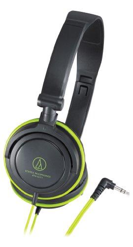 Audio Technica ATH-SJ11 BGR Black & Green | Portable Headphones (Japan Import)