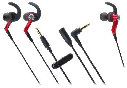 Audio Technica ATH-CKP500 RD Red Waterproof Sports In-Ear Headphones