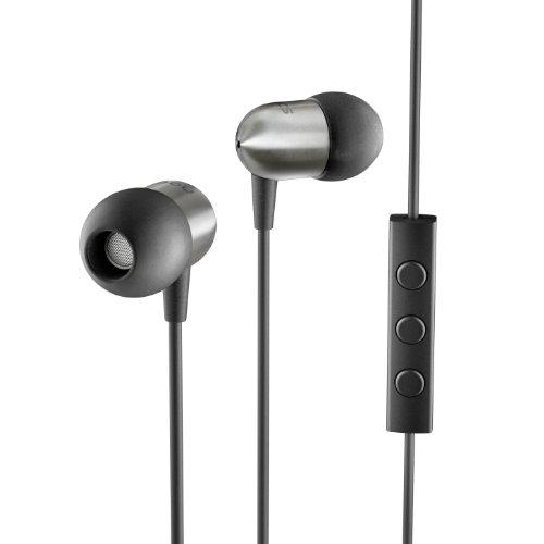 Nocs NS400-001 NS400 Earphones with Remote and Mic (Titanium - Black)