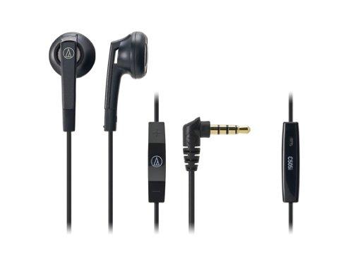 Audio Technica ATH-C505i BK In-Ear Headphones for iPod iPhone iPad