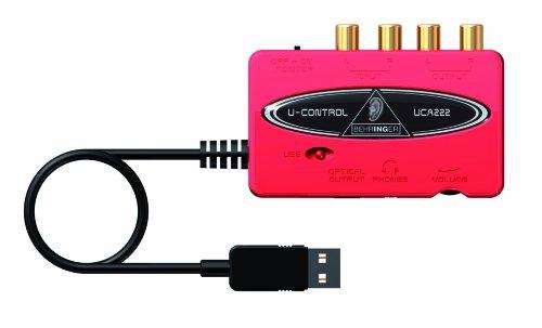 Behringer UCA222 U-Control Ultra-Low Latency 2 In/2 Out USB Audio Interface with Digital Output And Massive Software Bundle