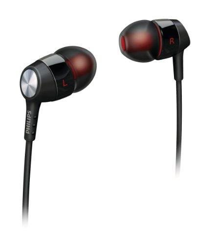 Philips SHE8000/28 In-Ear Headphone (Black/Red)