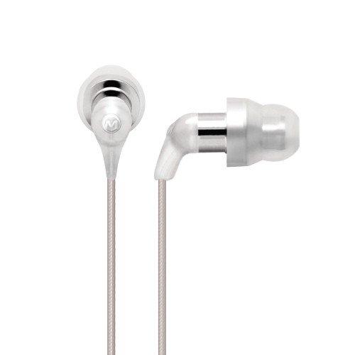 MAXIMO iM-590 Enhanced Definition Isolation Earphones, Platinum White