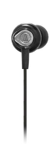 Audio Technica ATH-CKM50A In-ear Headphones with 12.5mm Rare-earth Drivers and S/M/L earpieces, Black