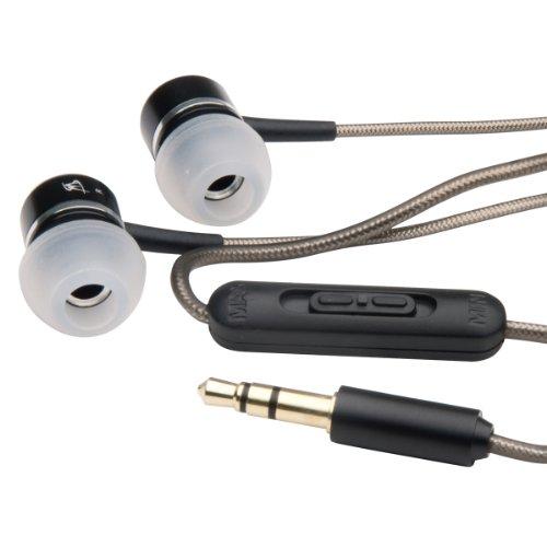 MobileSpec InEar Headphones with 3 Eartips and GoldPlated 3.5mm Plug for iPods/MP3 Players