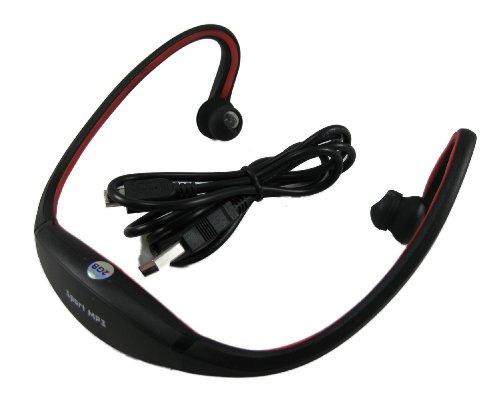 Sport MP3 Wireless Wrap-Around Headphones / Headset with Built in 2GB MP3 Player. (Includes USB Cable)