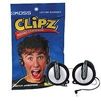 Koss Clipz, Sportclip Stereophone with 50-20,000 Hz Frequency Response