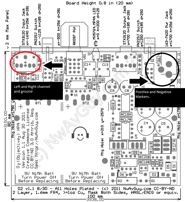 right channel / Left channel marking o2 Amp Thread Gallery