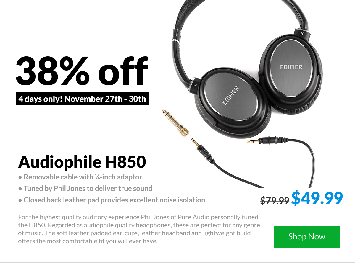 FREE Headphones IEMs with any purchase! Edifier Black Friday Holiday