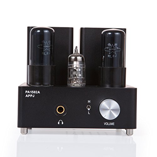 APPJ PA1502A 6N4+6P6PX2 tube headphone amplifier black Gallery