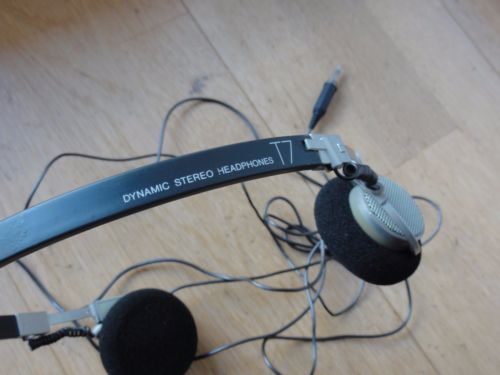 Casque Audio Vintage Aiwa HP-M3 – Noir, Fonctionnement OK, Connectique 2,5 Mm