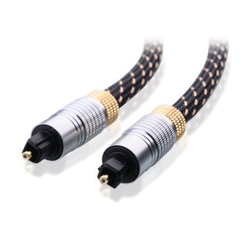 Cable Matters Gold Plated Toslink Digital Optical Audio Cable with
