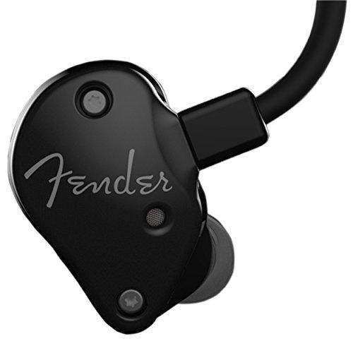 Fender FXA5 Professional In-Ear Monitor Headphones, Metallic Black